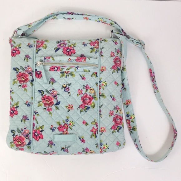 Vera Bradley Handbags - Vera Bradley Blue Floral Shoulder Bag